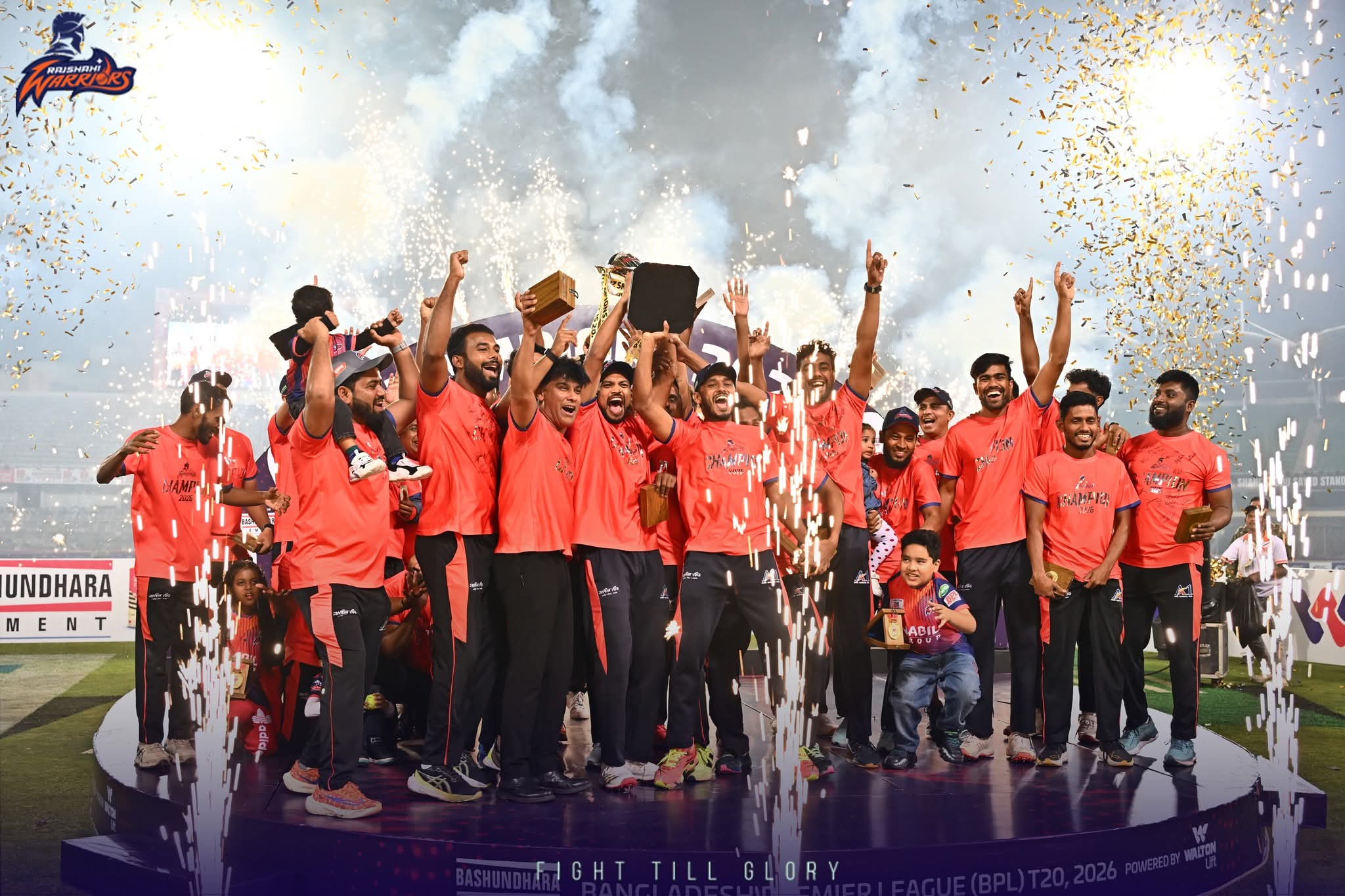 ছাদখোলা বাসে ট্রফি নিয়ে রাজশাহী কলেজে বিজয় প্যারেড করবেন শান্তরা