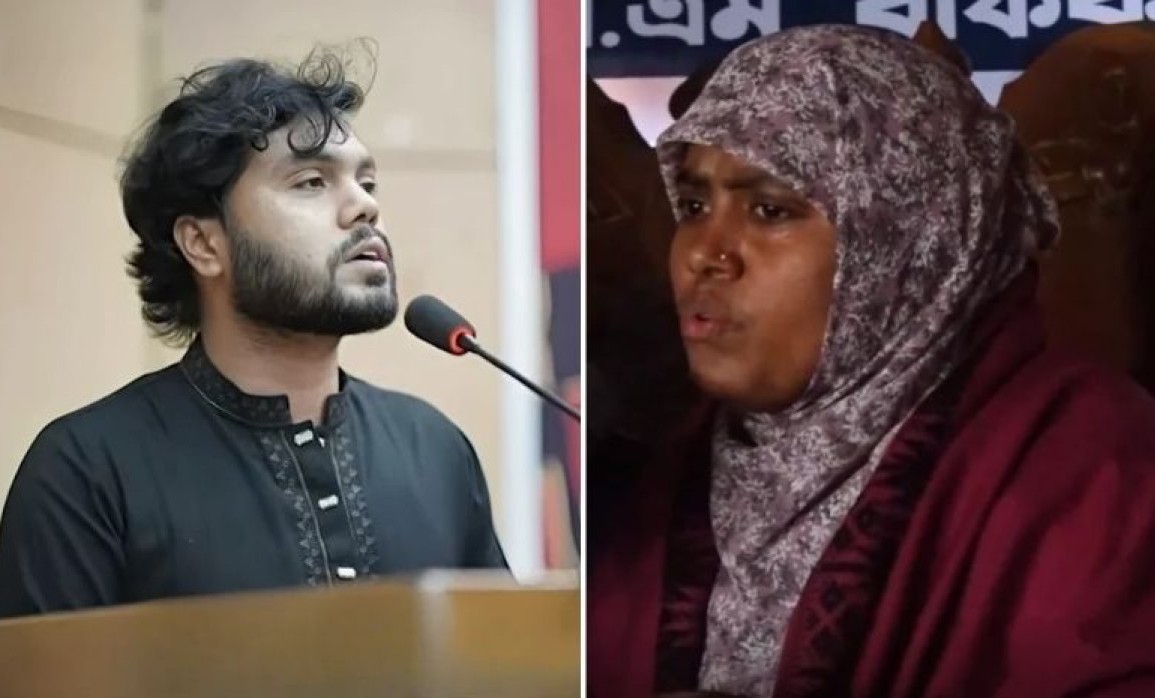 হাদির বোনকে নির্বাচন করার প্রস্তাব
