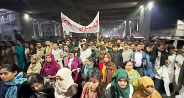 স্বরাষ্ট্র উপদেষ্টার পদত্যাগ দাবিতে এনসিপির বিক্ষোভ মিছিল